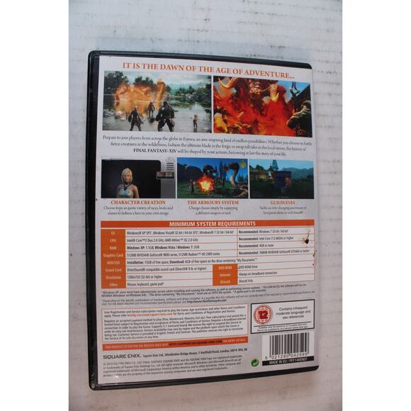 Final Fantasy XIV Online (Computer PC, 2010) Authentic, good condition - Picture 3 of 9